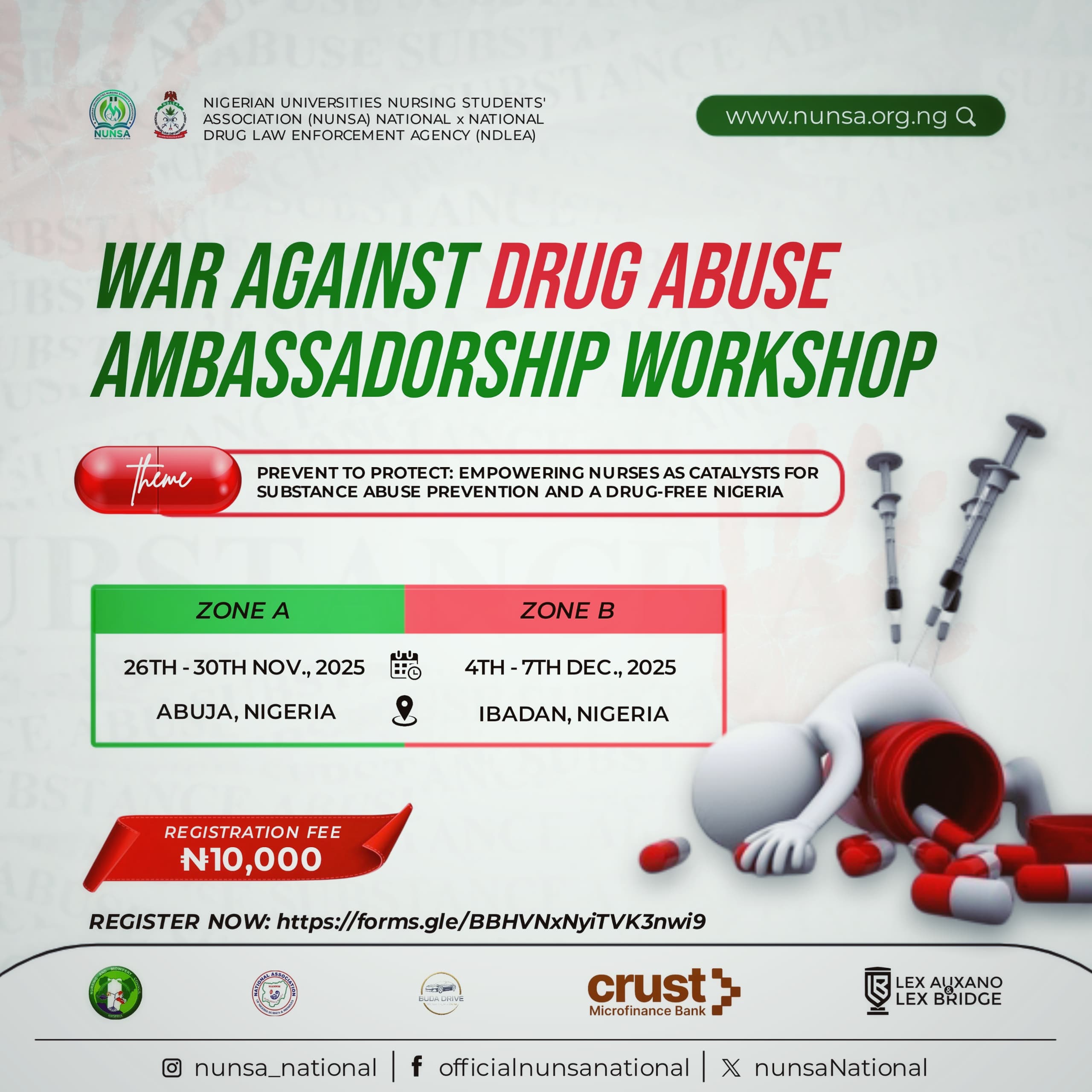 NUNSA National NDLEA Ambassadorship Workshop